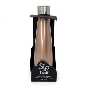 Sip by Swell 15 oz. Water Bottle Double Walled Staineless Steel Golden Rose New